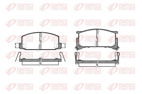 REMSA 0109.34 Brake Pad Set, disc brake