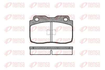 Brake Pad Set, disc brake REMSA 0114.00