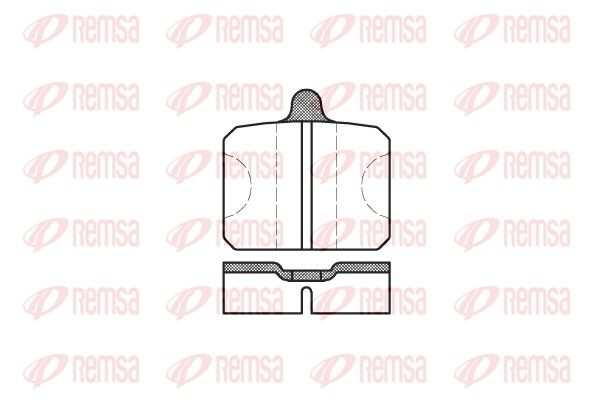 REMSA 0118.00 Brake Pad Set, disc brake