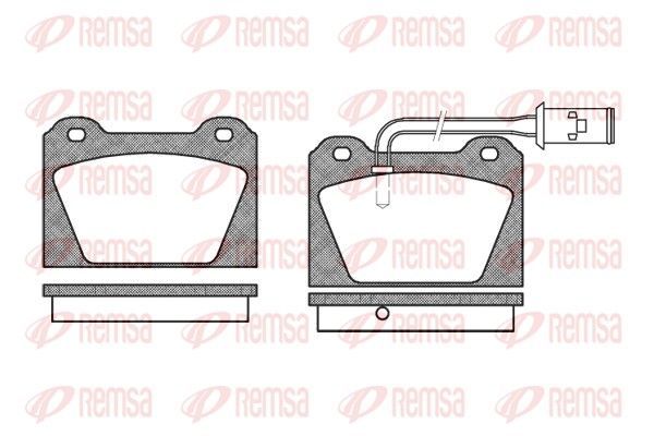 REMSA 0123.02 Brake Pad Set, disc brake