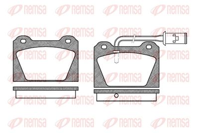 Brake Pad Set, disc brake REMSA 0123.02