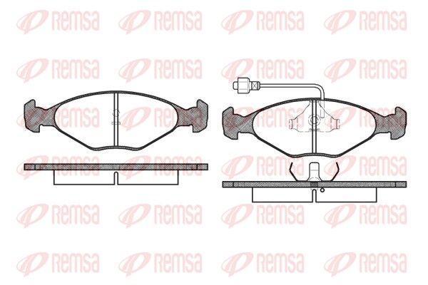 REMSA 0124.02 Brake Pad Set, disc brake