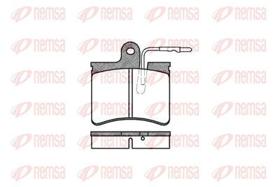 Brake Pad Set, disc brake REMSA 0125.04