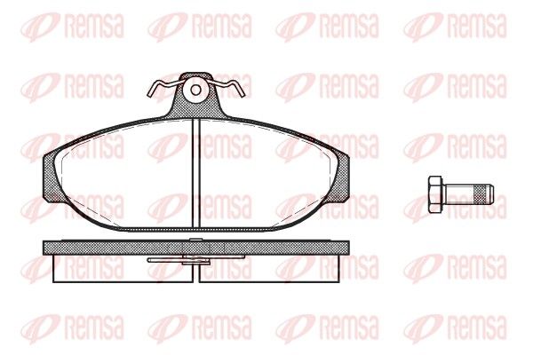 REMSA 0156.00 Brake Pad Set, disc brake