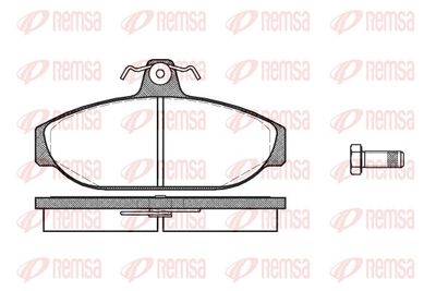 Brake Pad Set, disc brake REMSA 0156.00