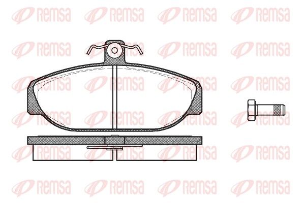 REMSA 0156.10 Brake Pad Set, disc brake