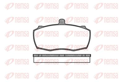 Brake Pad Set, disc brake REMSA 0159.00