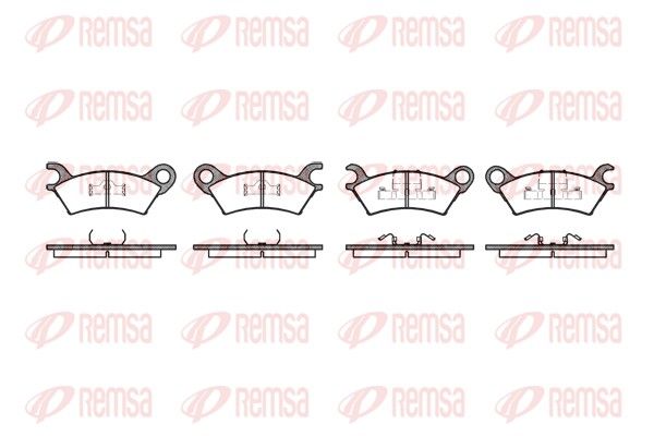 REMSA 0160.00 Brake Pad Set, disc brake