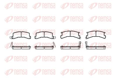 Brake Pad Set, disc brake REMSA 0196.04