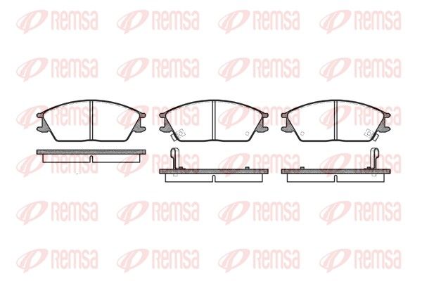 REMSA 0224.02 Brake Pad Set, disc brake