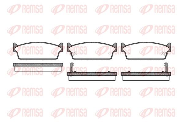 REMSA 0227.02 Brake Pad Set, disc brake