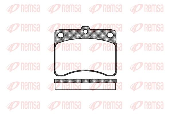 REMSA 0232.00 Brake Pad Set, disc brake