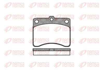 Brake Pad Set, disc brake REMSA 0232.00