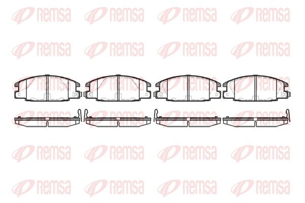 REMSA 0238.24 Brake Pad Set, disc brake