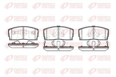 Brake Pad Set, disc brake REMSA 0254.12
