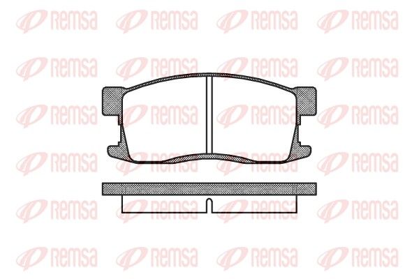 REMSA 0255.00 Brake Pad Set, disc brake