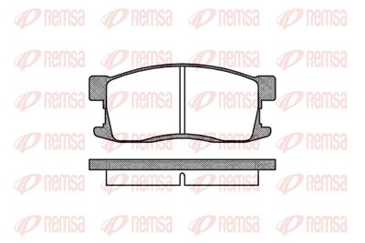 Brake Pad Set, disc brake REMSA 0255.00