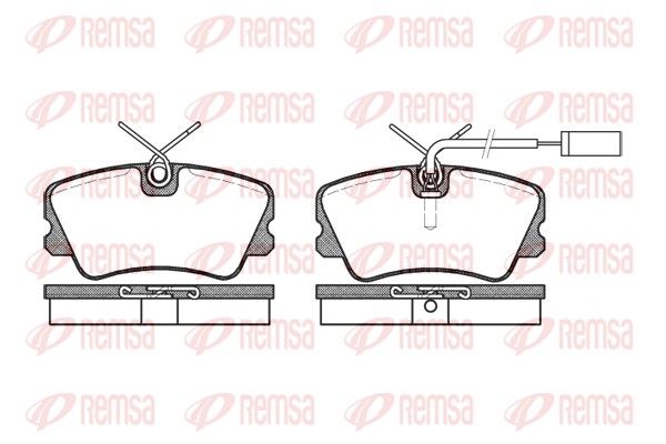 REMSA 0259.12 Brake Pad Set, disc brake