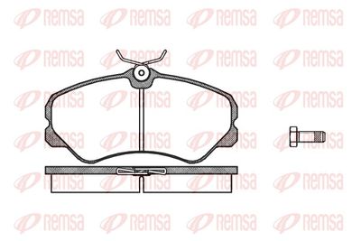 Brake Pad Set, disc brake REMSA 0261.00
