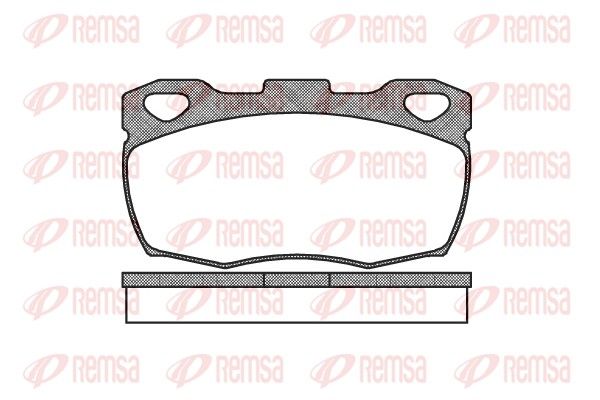 REMSA 0266.00 Brake Pad Set, disc brake