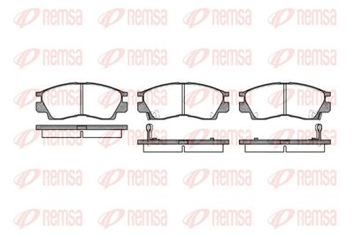 Brake Pad Set, disc brake REMSA 0290.02