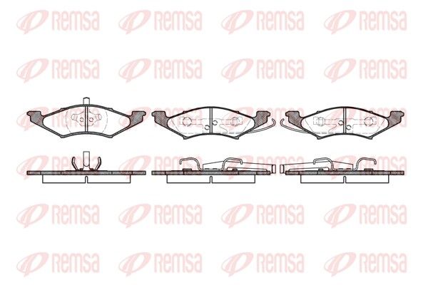 REMSA 0299.10 Brake Pad Set, disc brake