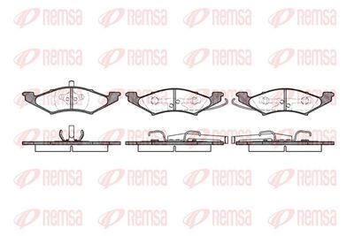 Brake Pad Set, disc brake REMSA 0299.10