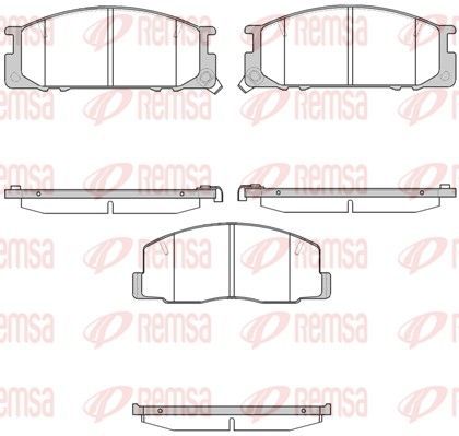 REMSA 0306.12 Brake Pad Set, disc brake