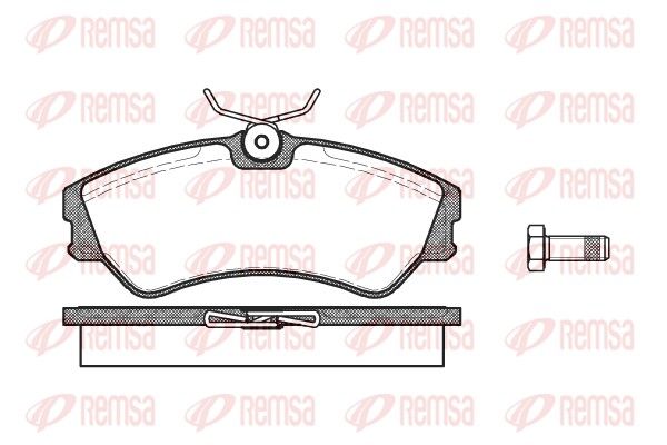 REMSA 0383.00 Brake Pad Set, disc brake