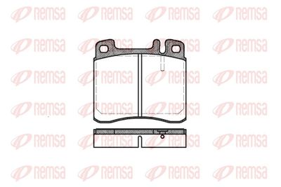 Brake Pad Set, disc brake REMSA 0408.00