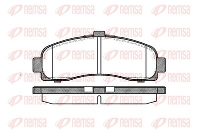 Brake Pad Set, disc brake REMSA 0431.10