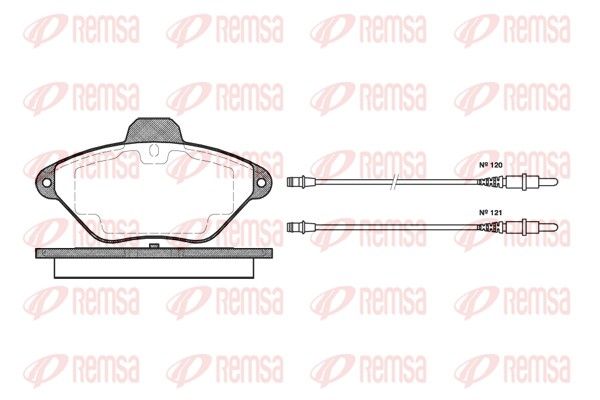 REMSA 0439.04 Brake Pad Set, disc brake