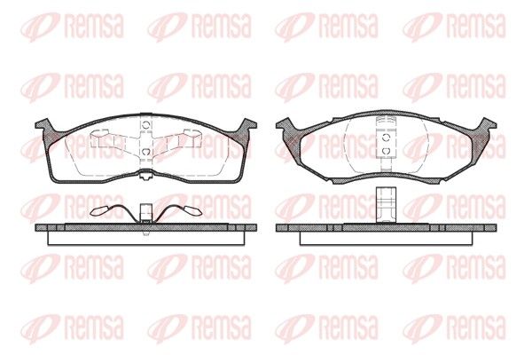 REMSA 0447.20 Brake Pad Set, disc brake