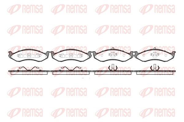 REMSA 0467.00 Brake Pad Set, disc brake