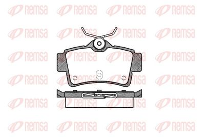 Brake Pad Set, disc brake REMSA 0472.00