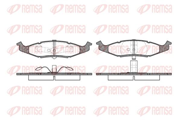 REMSA 0477.00 Brake Pad Set, disc brake