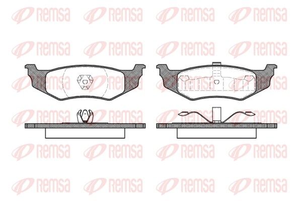 REMSA 0482.00 Brake Pad Set, disc brake