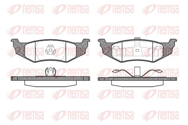 REMSA 0482.40 Brake Pad Set, disc brake