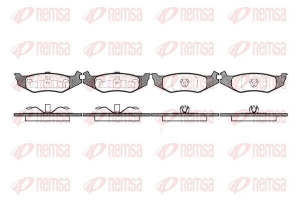 REMSA 0493.00 Brake Pad Set, disc brake