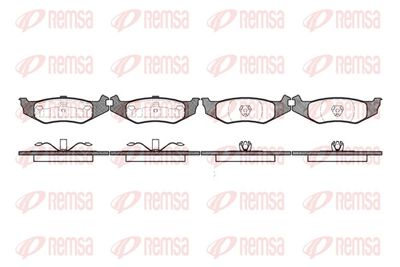 Brake Pad Set, disc brake REMSA 0493.00