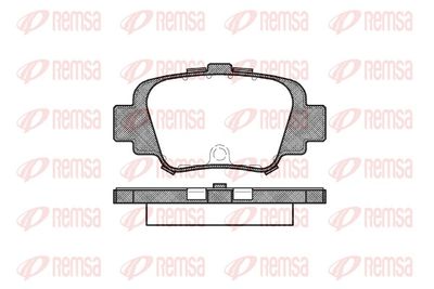 Brake Pad Set, disc brake REMSA 0499.00