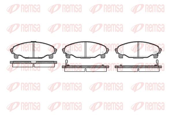 REMSA 0501.02 Brake Pad Set, disc brake