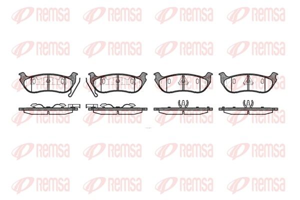 REMSA 0628.12 Brake Pad Set, disc brake