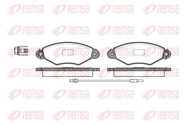 REMSA 0643.01 Brake Pad Set, disc brake