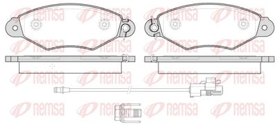 Brake Pad Set, disc brake REMSA 0643.30