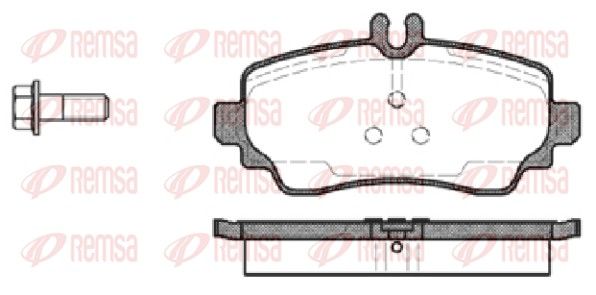 REMSA 0650.00 Brake Pad Set, disc brake