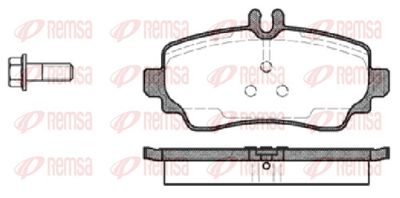Brake Pad Set, disc brake REMSA 0650.00