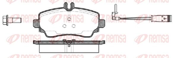 REMSA 0650.22 Brake Pad Set, disc brake