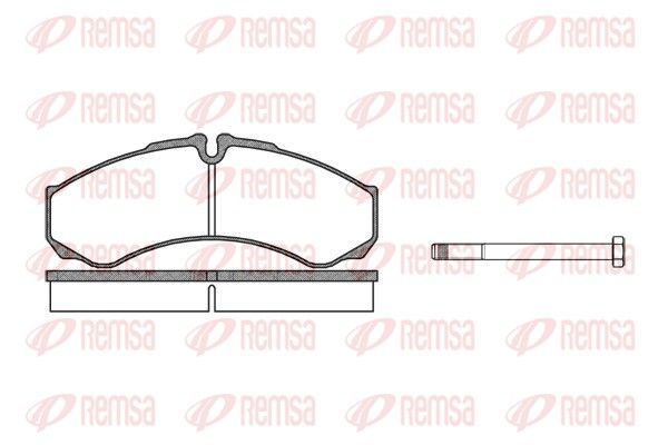 REMSA 0651.00 Brake Pad Set, disc brake