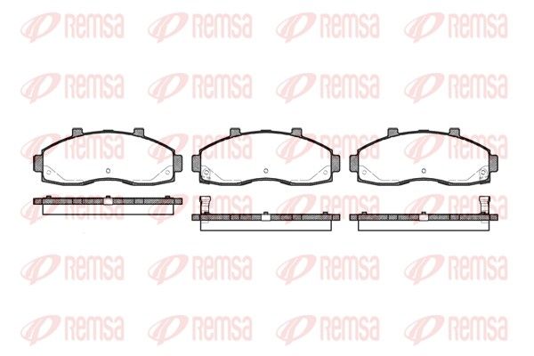 REMSA 0662.02 Brake Pad Set, disc brake